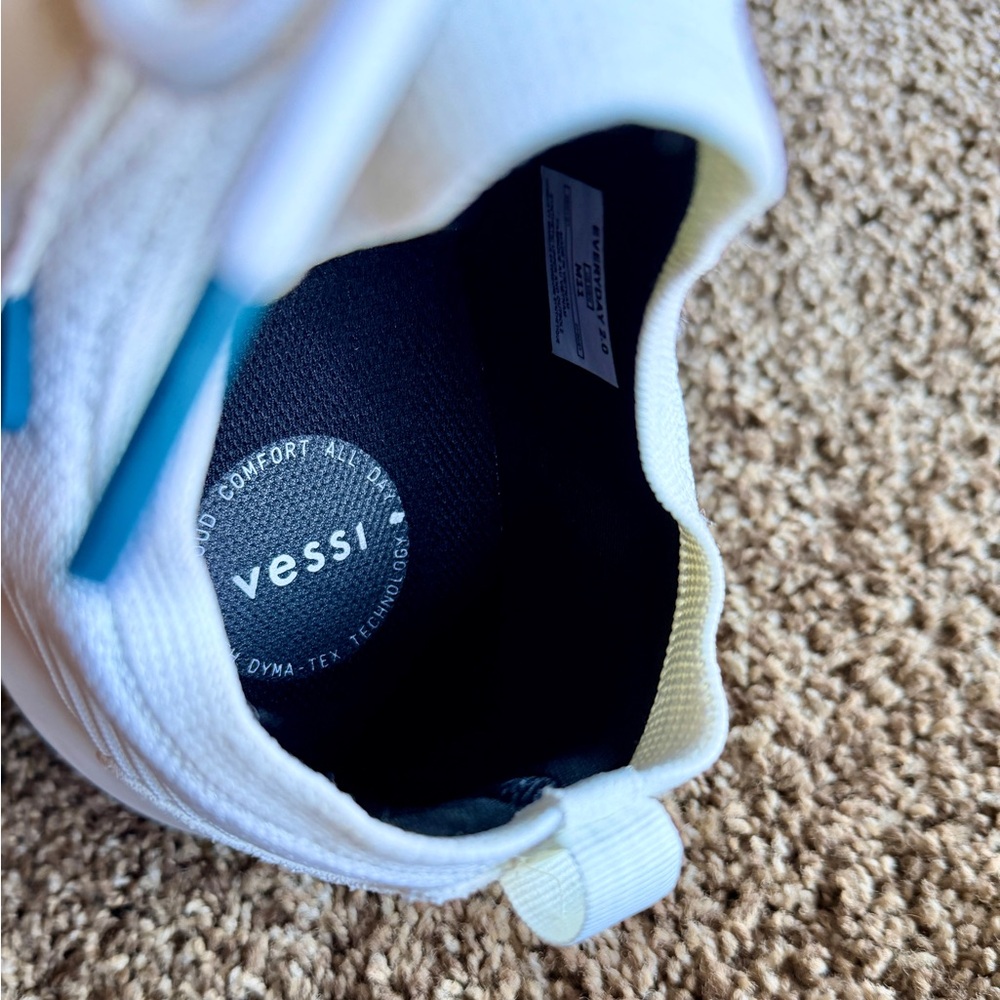 Vessi Everyday 2.0 Sneaker Men's Sz 11 Polar White Lace-Up Waterproof - Picture 5 of 14